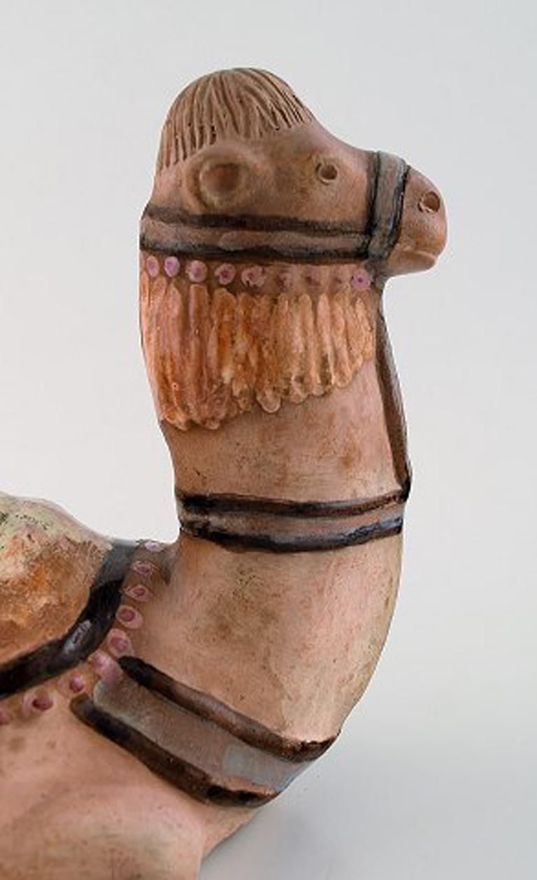 Rutebo Leksand, Sweden, Large Money Box In Shape Of A Camel In Glazed Stoneware photo vinterior