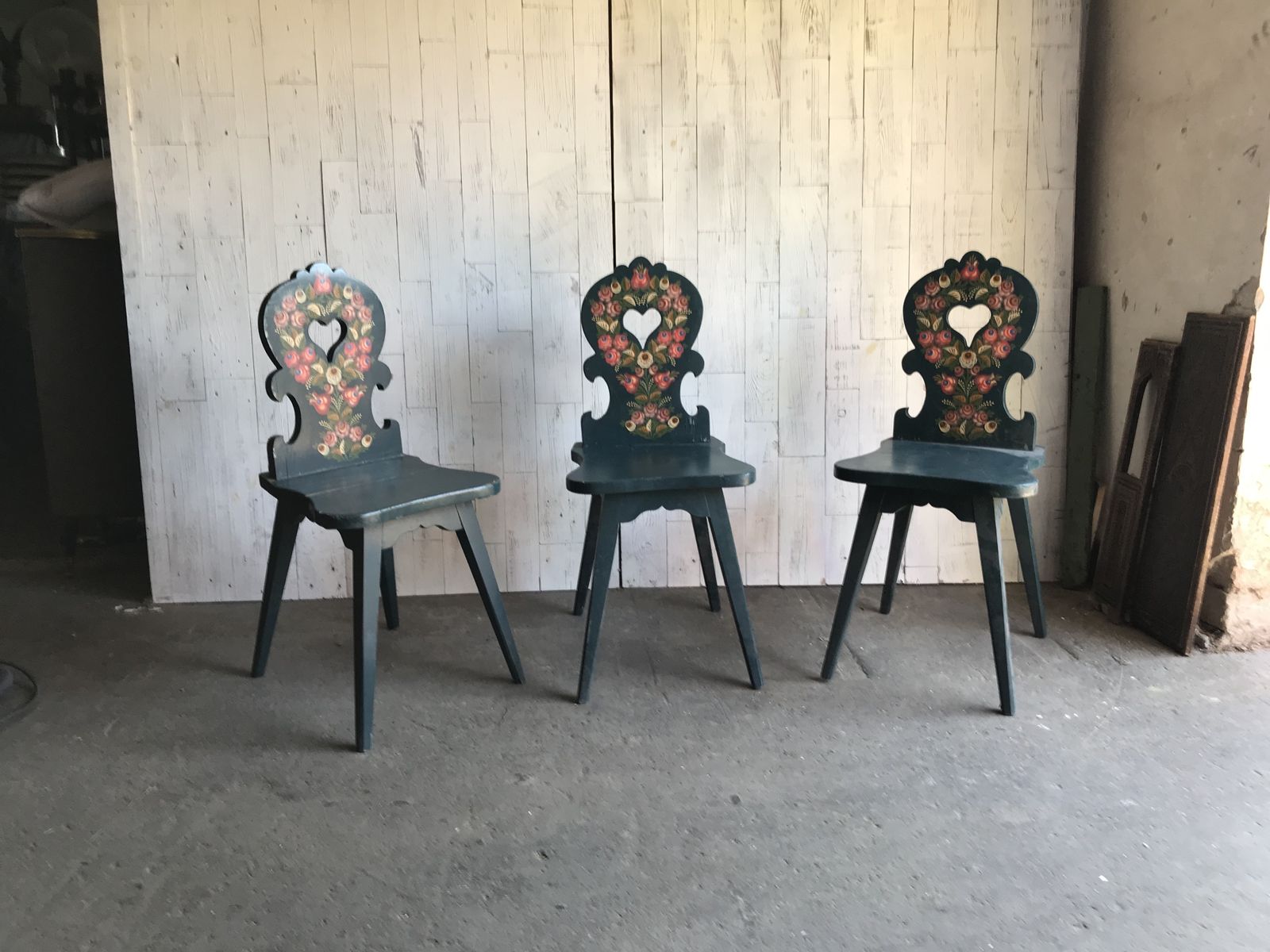 Beautiful Antique Hand Painted Chairs/3 photo furniture