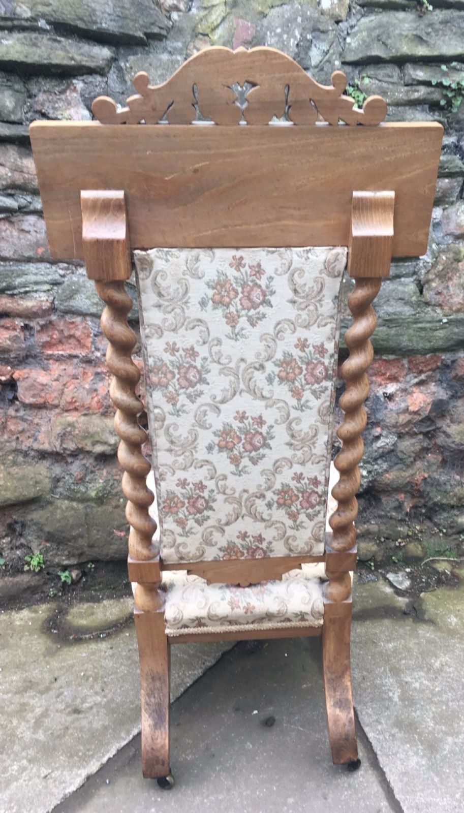 19th Century Ash Wood Nursing Chair Or Prie Dieu photo Furniture