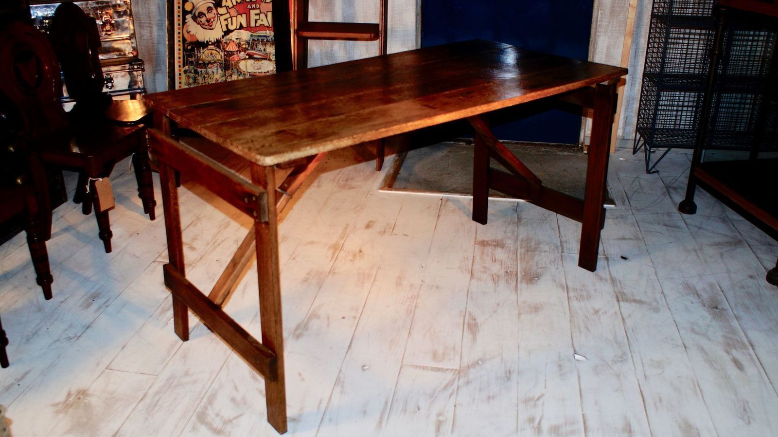 George VI Oak Campaign Folding Table photo 1500.0