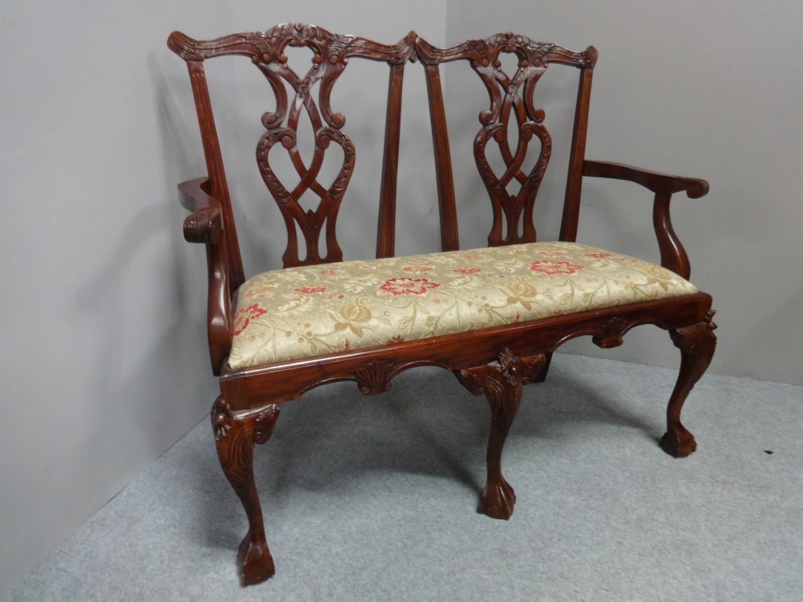 Two Seater Mahogany Sofa C.1930 photo for sale