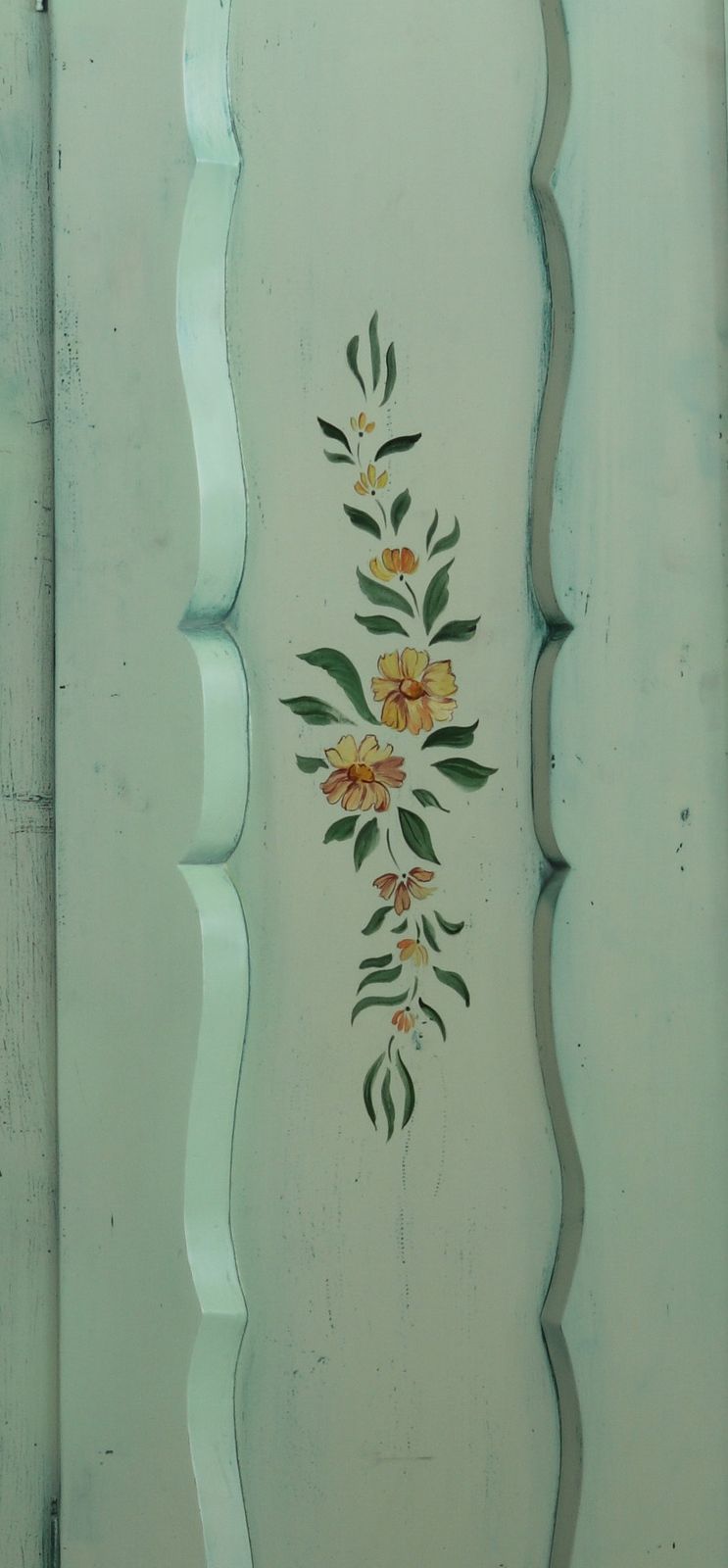 Hand Painted Antique Double Wardrobe photo Furniture