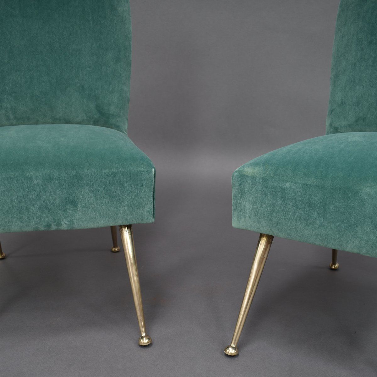 2308.8 Italian Velvet Side Chairs By Gigi Radice For Minotti, 1950s, Set Of 2 photo