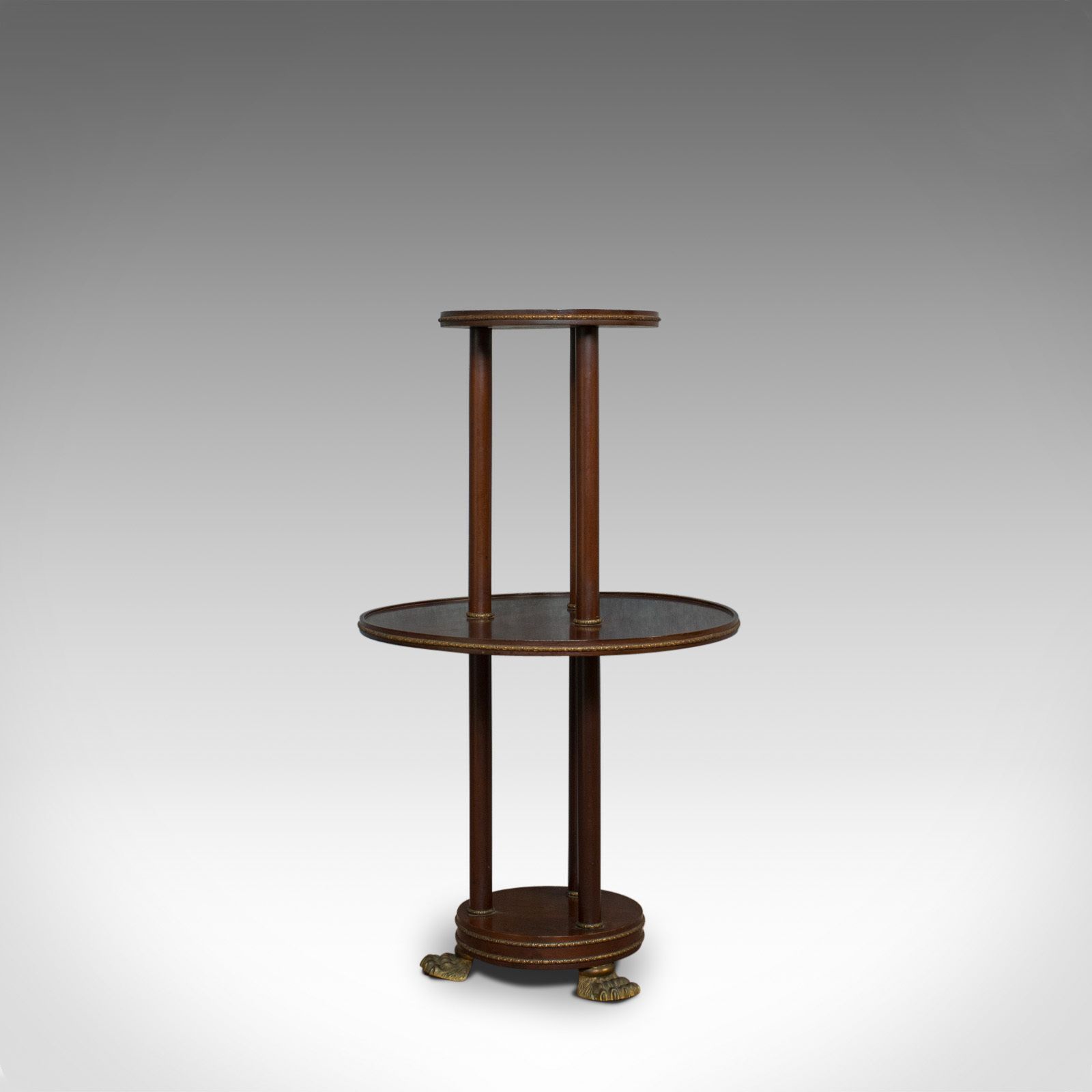Antique Dumb Waiter, English, Victorian, Mahogany, Tiered, Empire, Circa 1880 photo for sale
