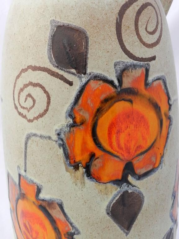 Large Mid Century German Floor Vase Stick Umbrella Stand Bay & Scheurich photo for sale