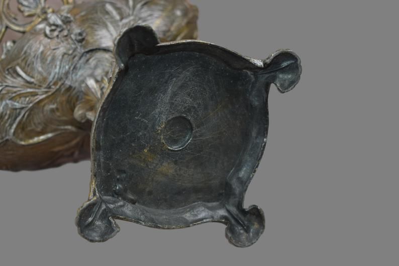 Art Nouveau Bolted Centerpiece Jardiniere, photo vintage