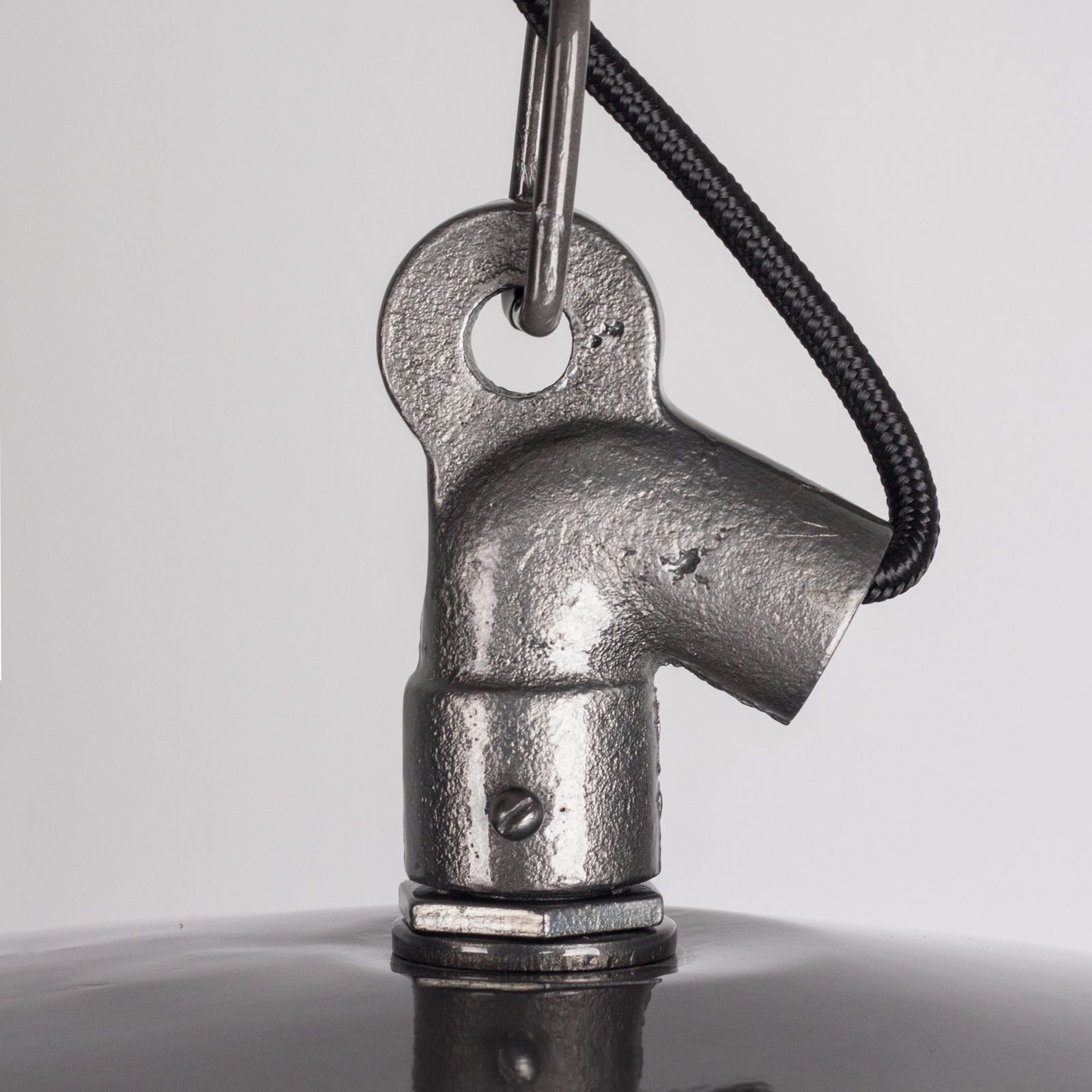 Black  Vintage Polish Industrial Pendant Lamp From Mesko, 1970s, Loft Factory Style photo 245.0