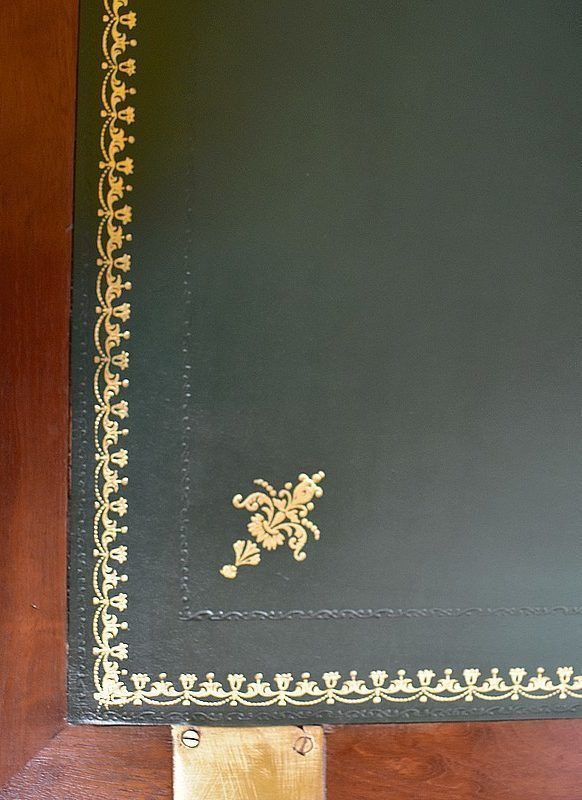Furniture Spotted Mahogany Secretary, Louis XVI, 2nd Half Of The 18th Century photo