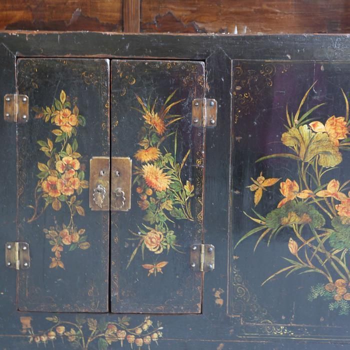 Black Lacquer Painted Display Cabinet photo buy
