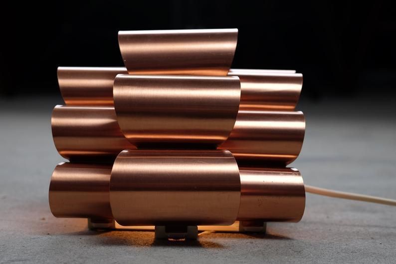 Mid Century Danish Copper Wall Lamp By Werner Schou photo 450.0