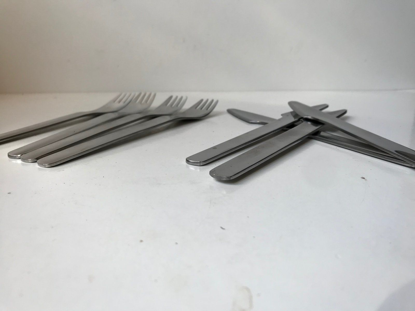 Scandinavisch modern Deens stalen bestek door Erik Magnussen voor Stelton, jaren 1990 photo for sale