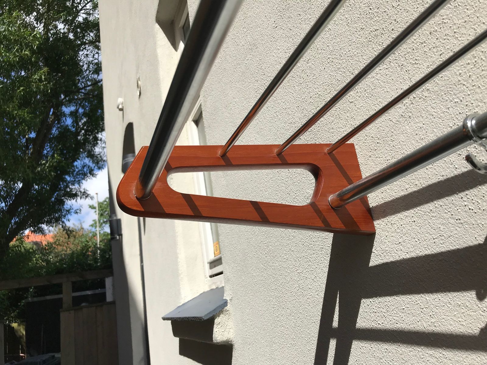 Teak & Steel Coat Rack By Børge Mogensen For Søborg, 1960s photo for sale