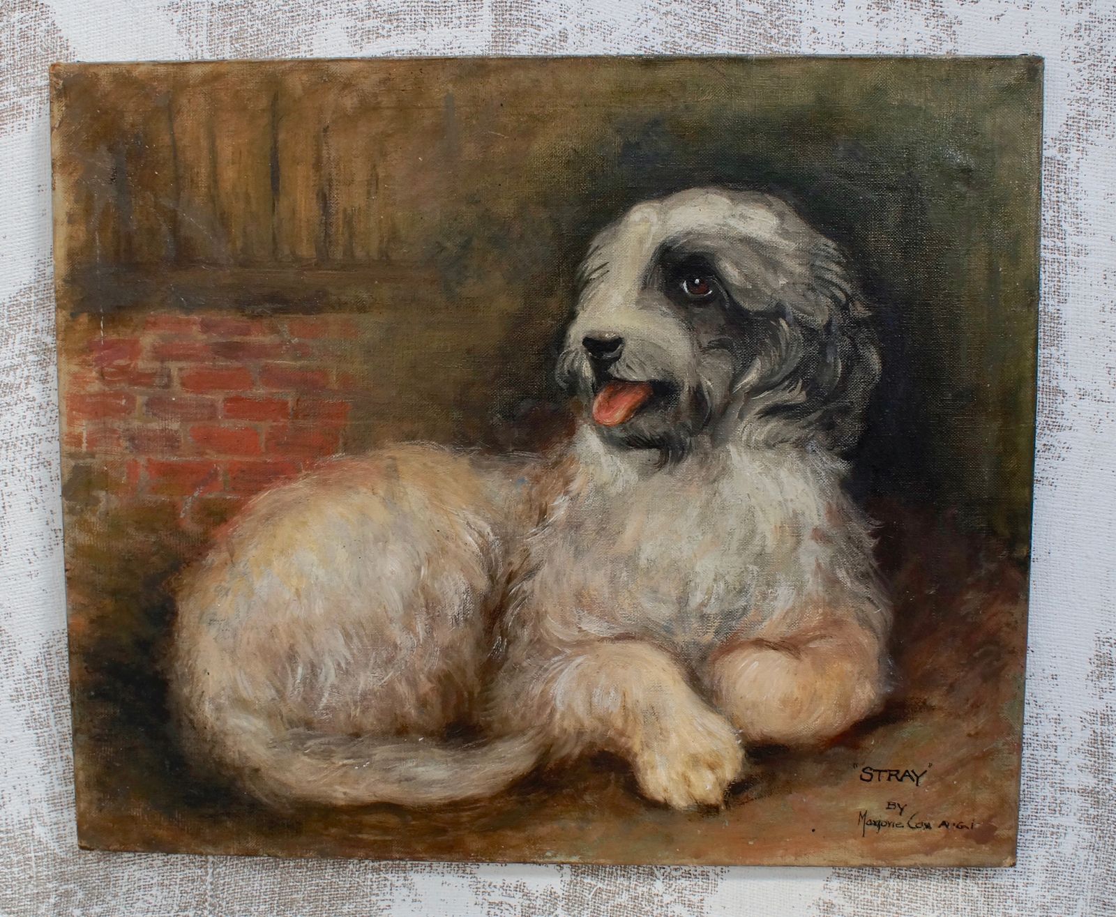 Early Portrait "Stray" By Marjorie Cox, Queen Victoria's Dog Islay photo 400.0