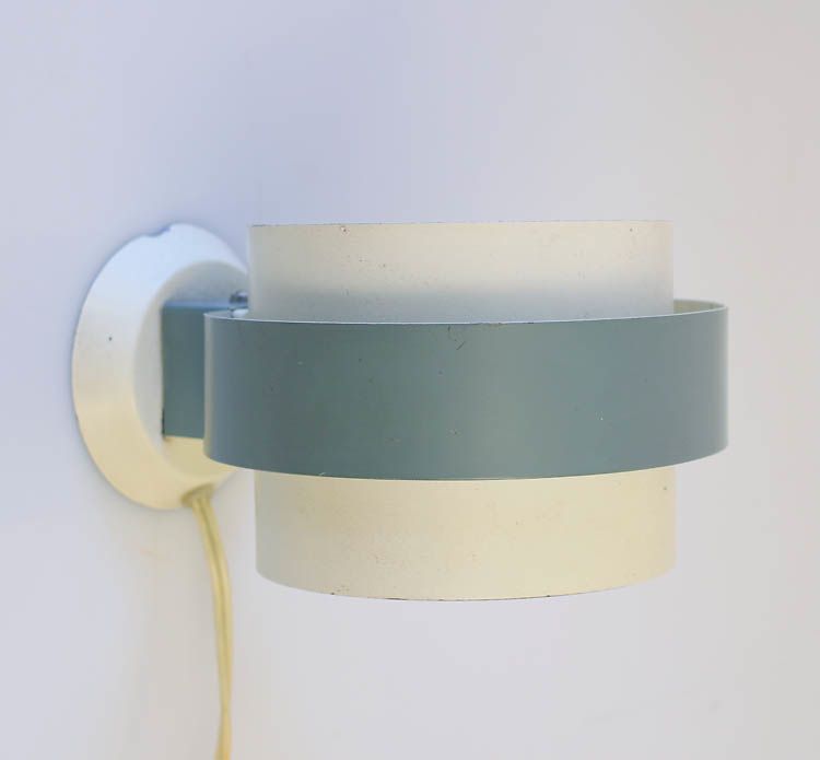Louis Kalff Philips Vintage Metalen Wandlamp