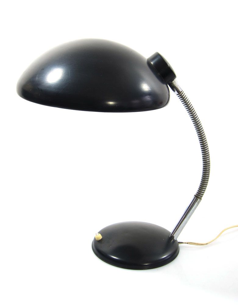 Zwarte Philips Stijl Retro Jaren Zestig Bureaulamp photo furniture