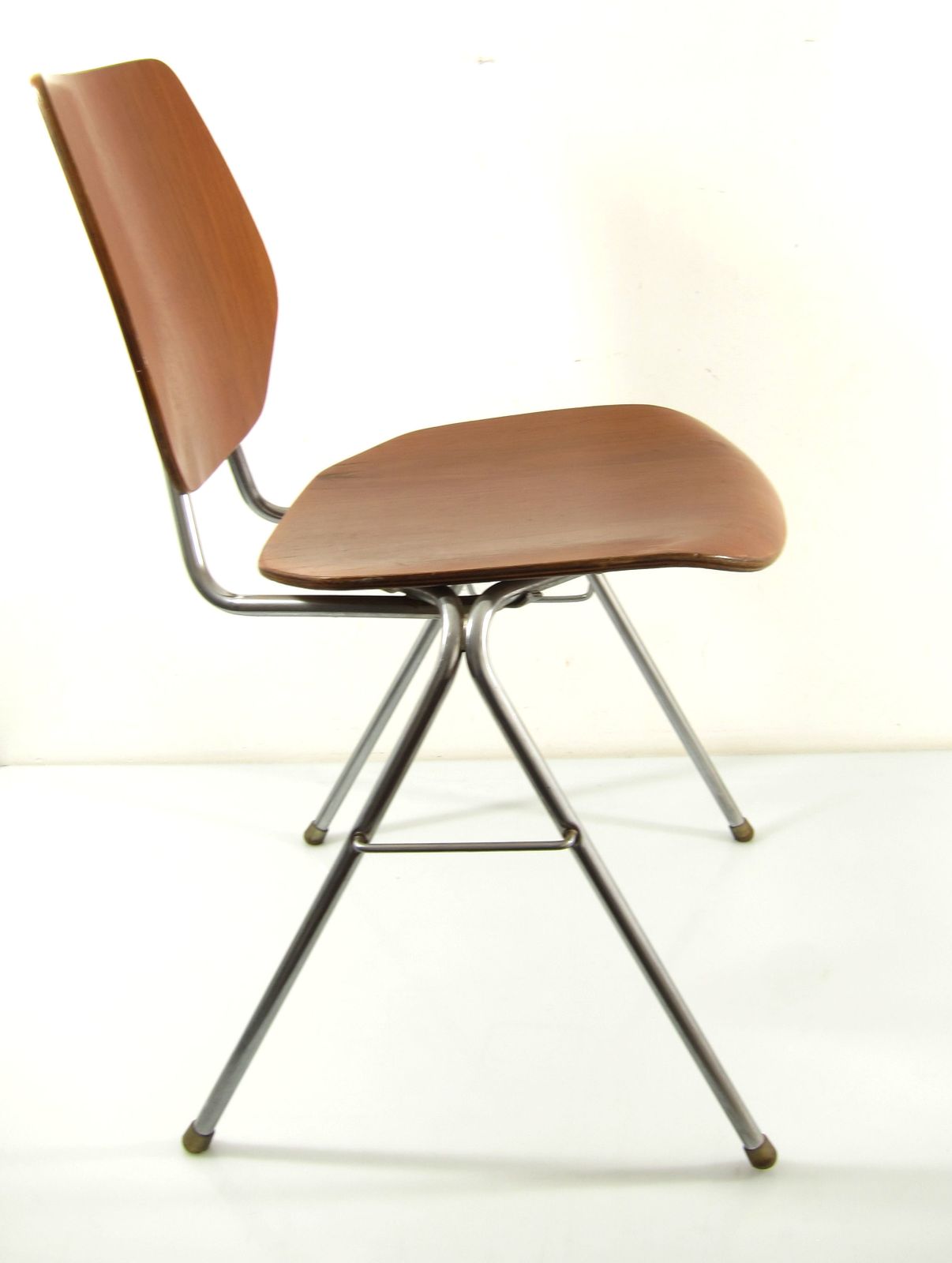 Danish Stackable Plywood Chairs, 1960 S photo for sale