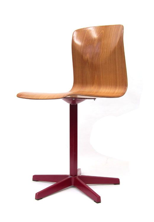 Pagholz Industrial Plywood Chair, 60 S, Vintage Retro