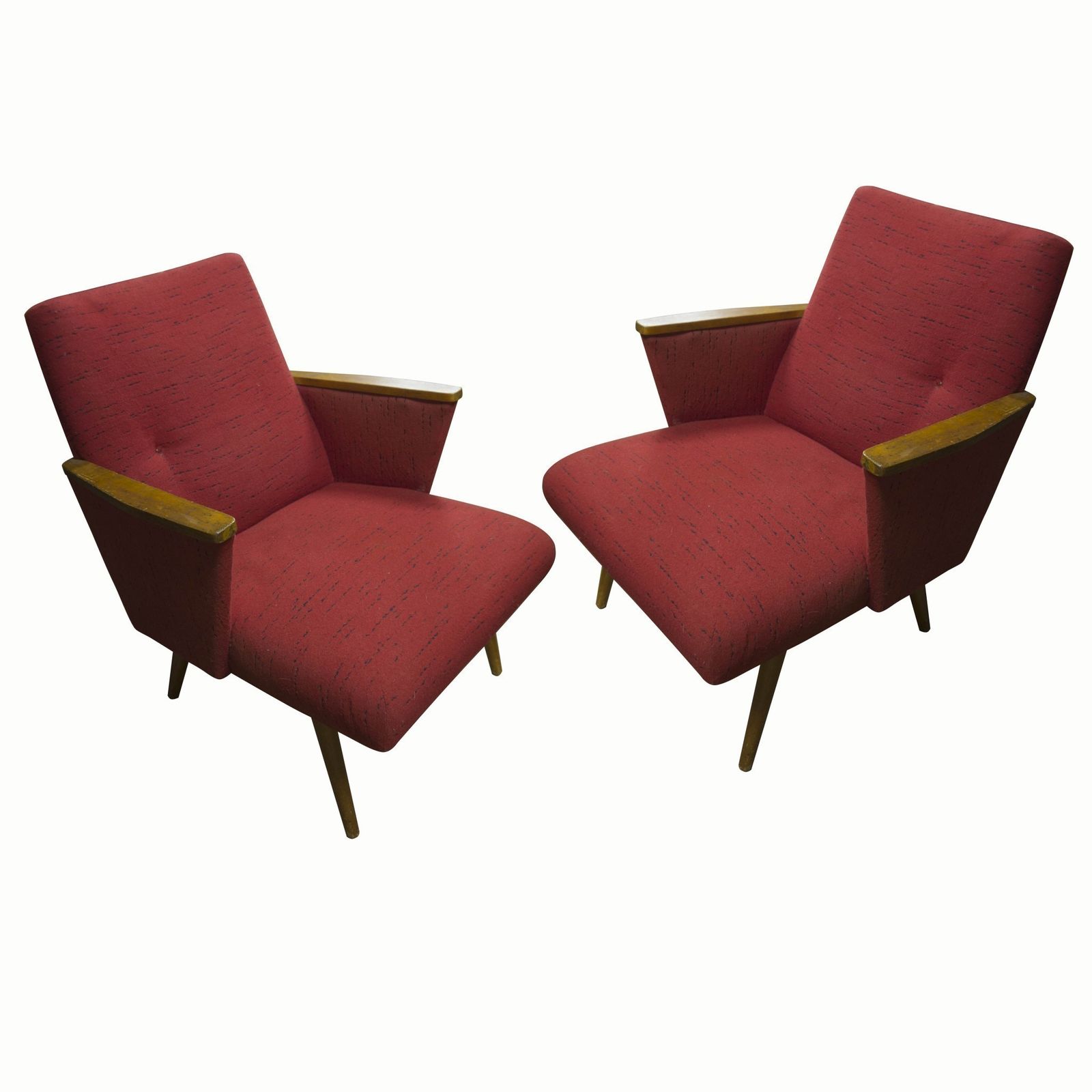 A Pair Of Mid Century Armchairs, 1960´S, Brussels Period