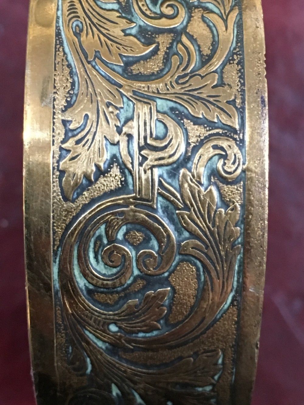 French Empire Brass Table Snuff Box Inset With Paris Porcelain Plaque Of Gentleman C19th photo vinterior