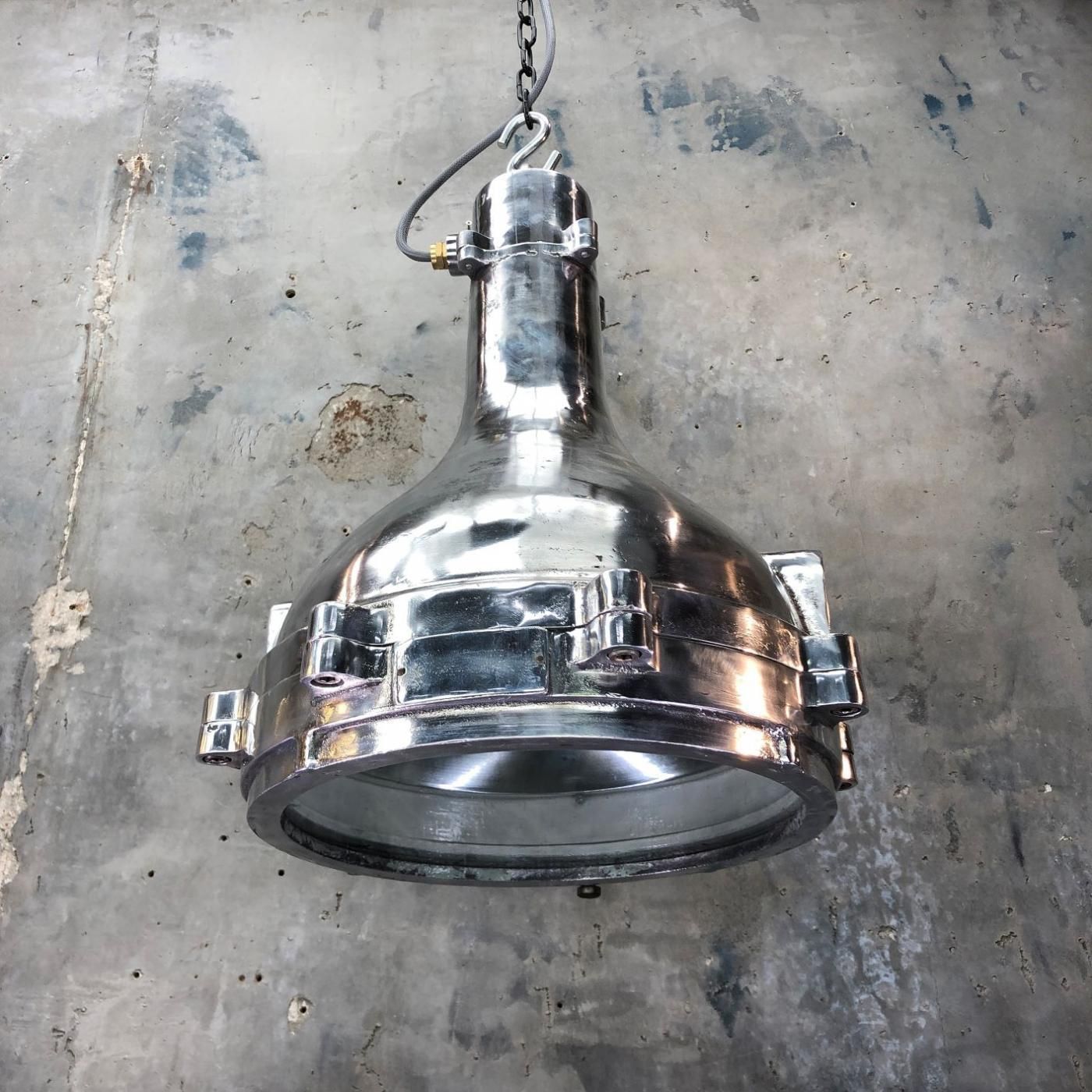 Lighting Vintage Industrial Engine Room Aluminium Ceiling Pendant Light photo