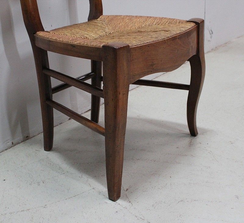 Chair Child Straw Cherry Louis Philippe   2nd Part Of The Nineteenth photo vintage