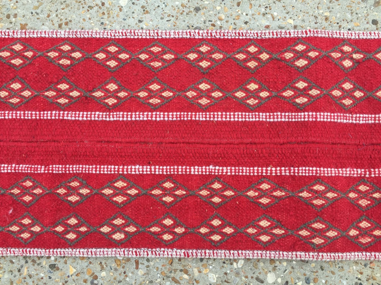 Narrow Kilim Runner 275x31cm Old Tunisian Chic Vintage Country Home Decor Kelim photo vinterior