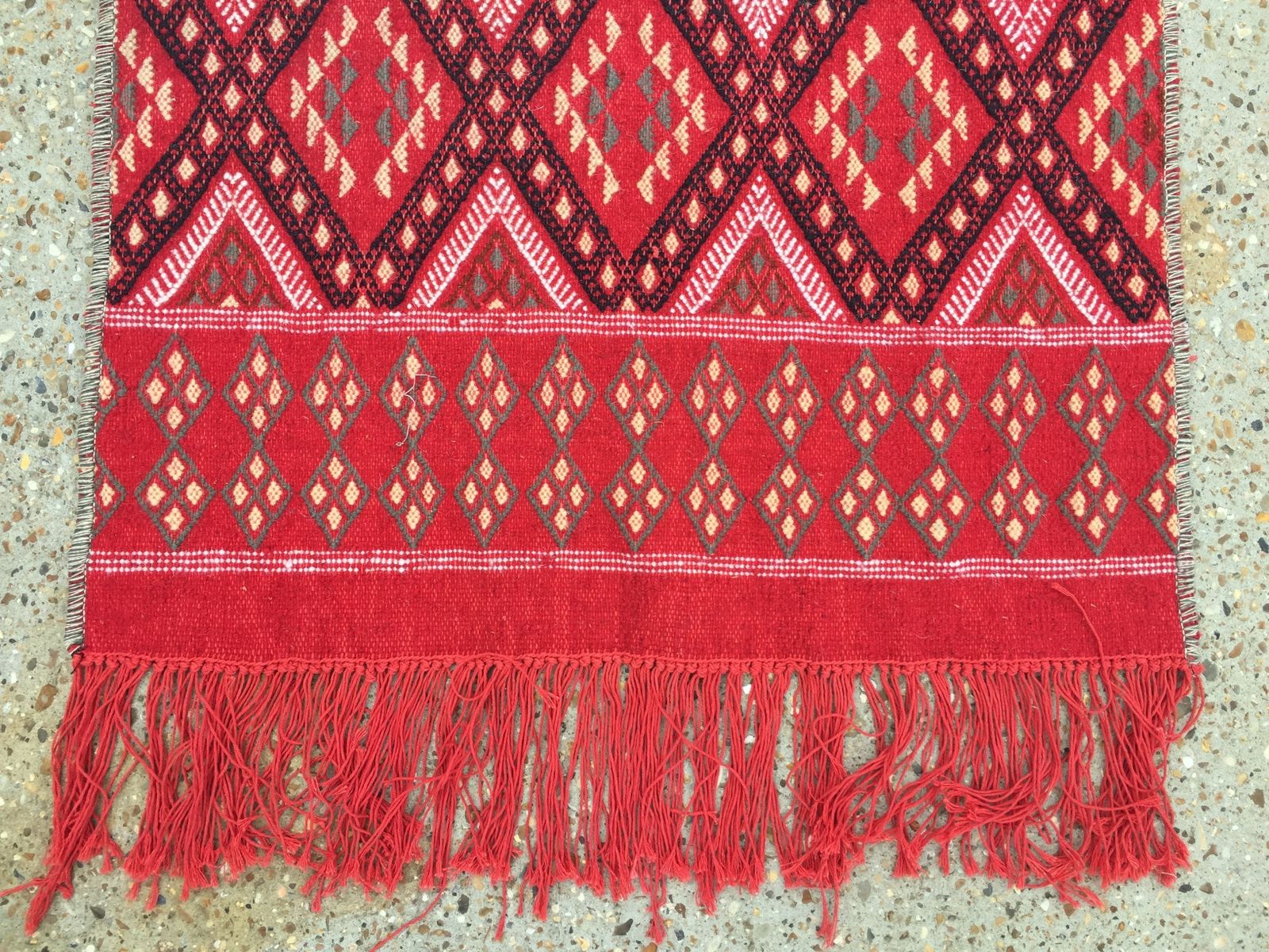 Narrow Kilim Runner Old Tunisian 271x71cm Chic Vintage Country Home Decor Kelim photo for sale