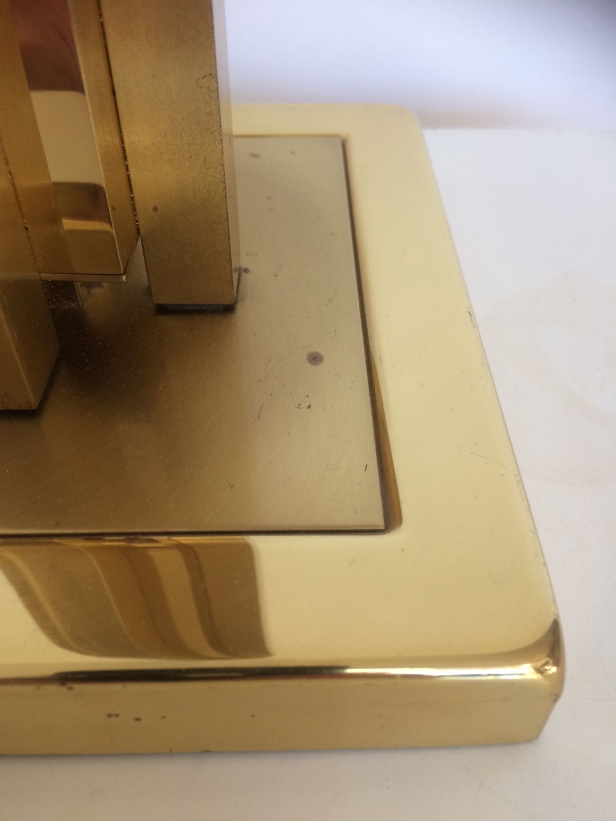 390.0 Vintage Brass Table Lamp From Herda Netherlands, 1970s In The Style Of Willy Rizzo photo