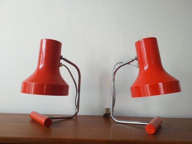 photo furniture Pair Of Mid Century Table Lamps Napako, Josef Hurka, 1970s.