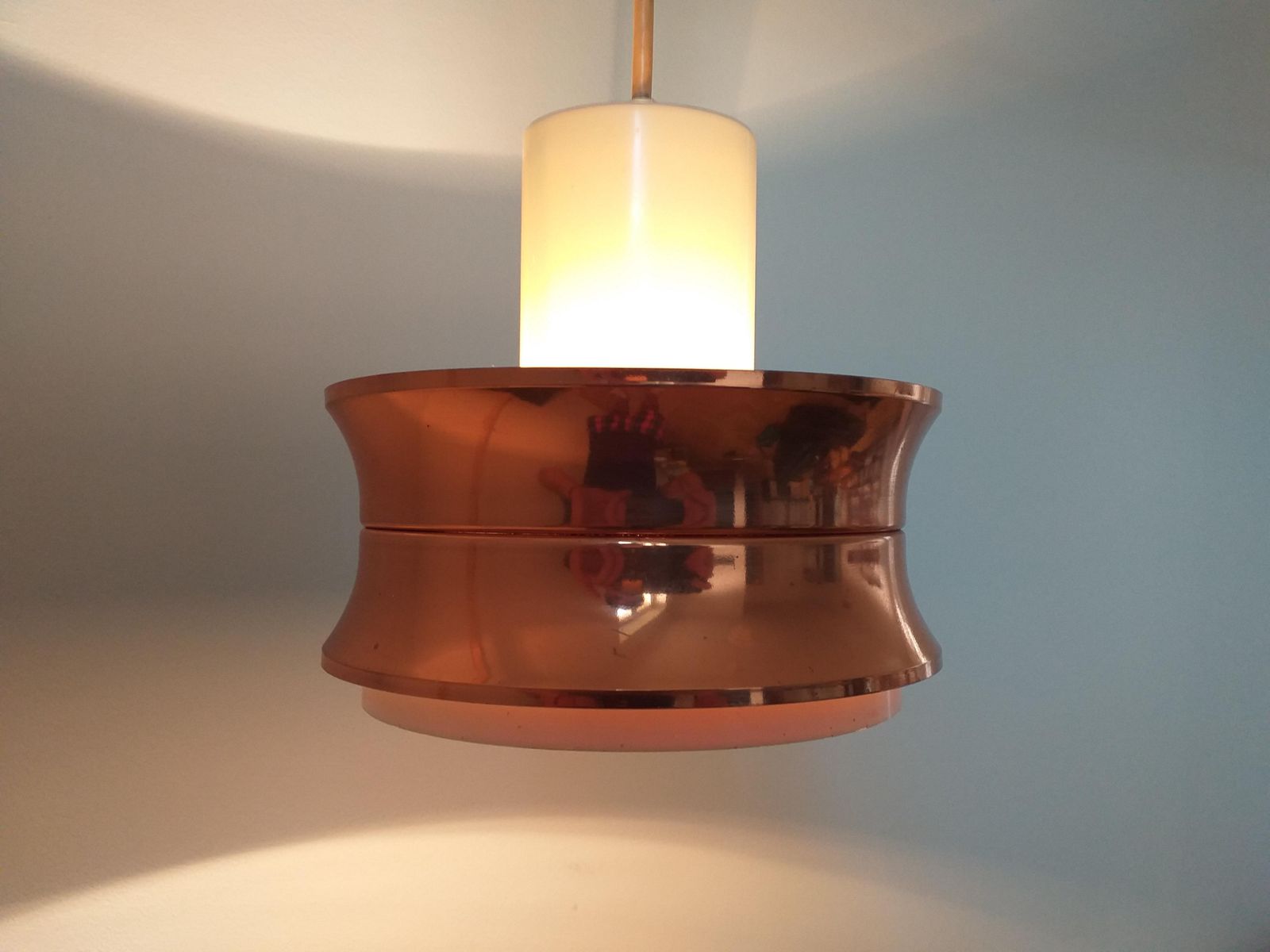 Midcentury Pendant In Style Of Jo Hammerborg, Denmark, 1970s photo furniture