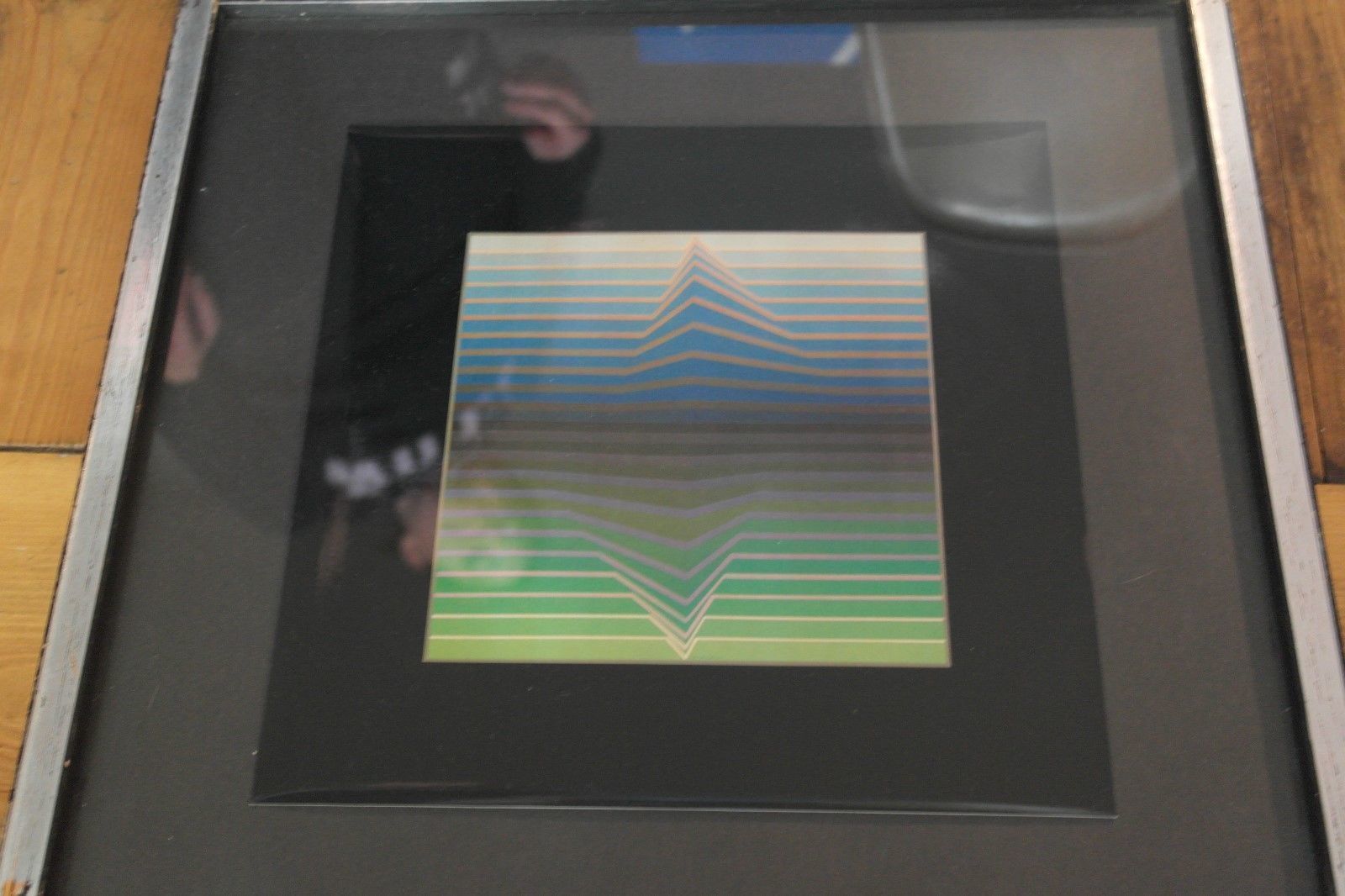 Retro 1960s Victor Vasarely Framed Print photo 165.0