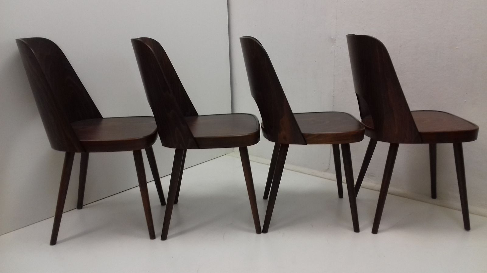 Set Of Four Wooden Chairs Designed By Oswald Haerdtl, 1950´S photo 1669.0