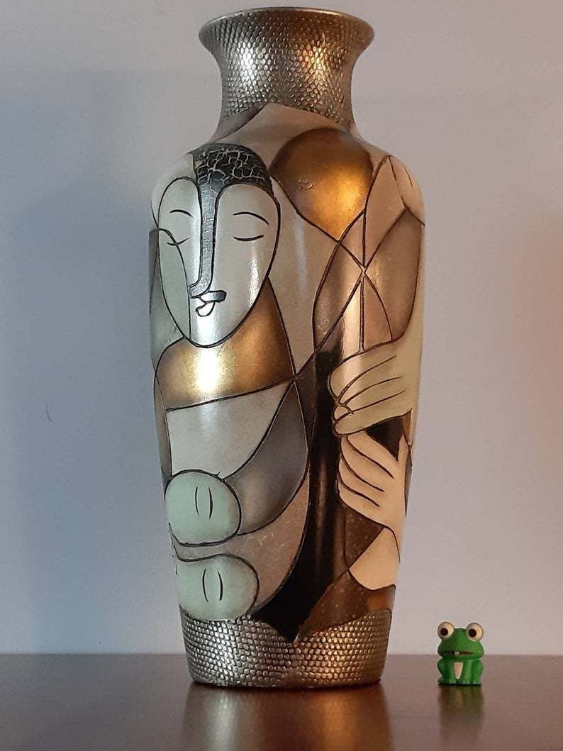 Modernist Ceramic Vase 1970s, Roger Capron Controversial Attribution photo furniture