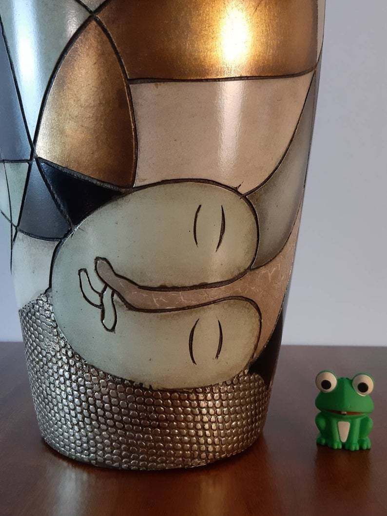 Modernist Ceramic Vase 1970s, Roger Capron Controversial Attribution photo vinterior