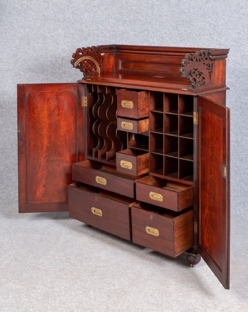 Unusual Antique Estate Cabinet photo furniture