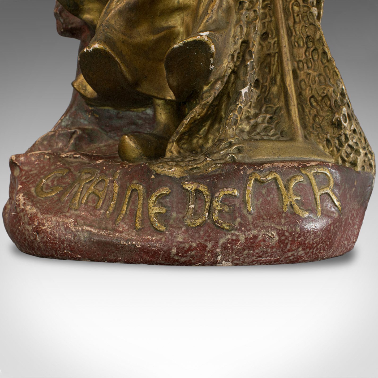 Antique Statue, French, Plaster, Art Nouveau, Late 19th Century, Circa 1900 photo buy