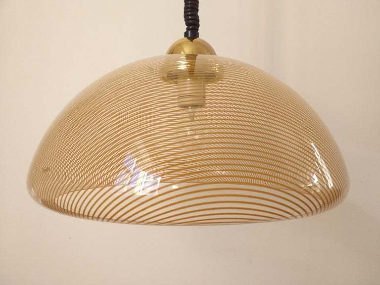 Mid Century Pendant Designed By Harvey Guzzini, Italy, 1970s photo vintage