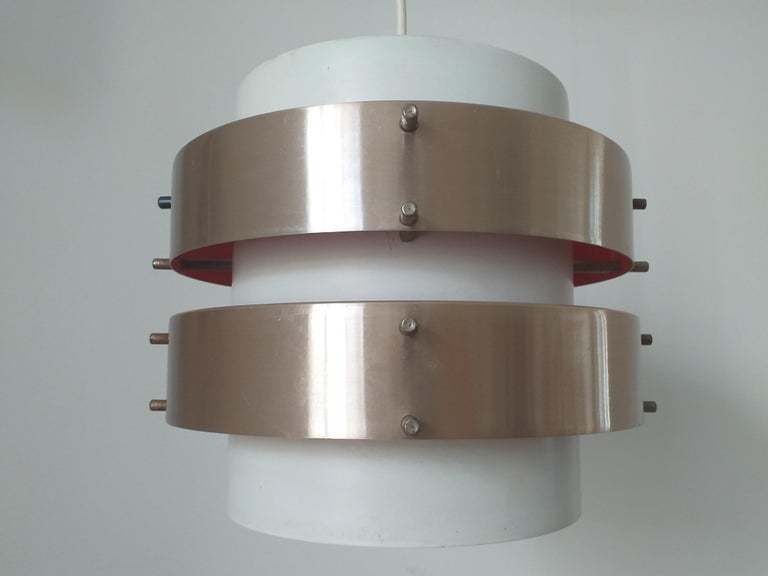 337.0 Mid Century Pendant In Style Of Jo Hammerborg, Denmark, 1970s. photo