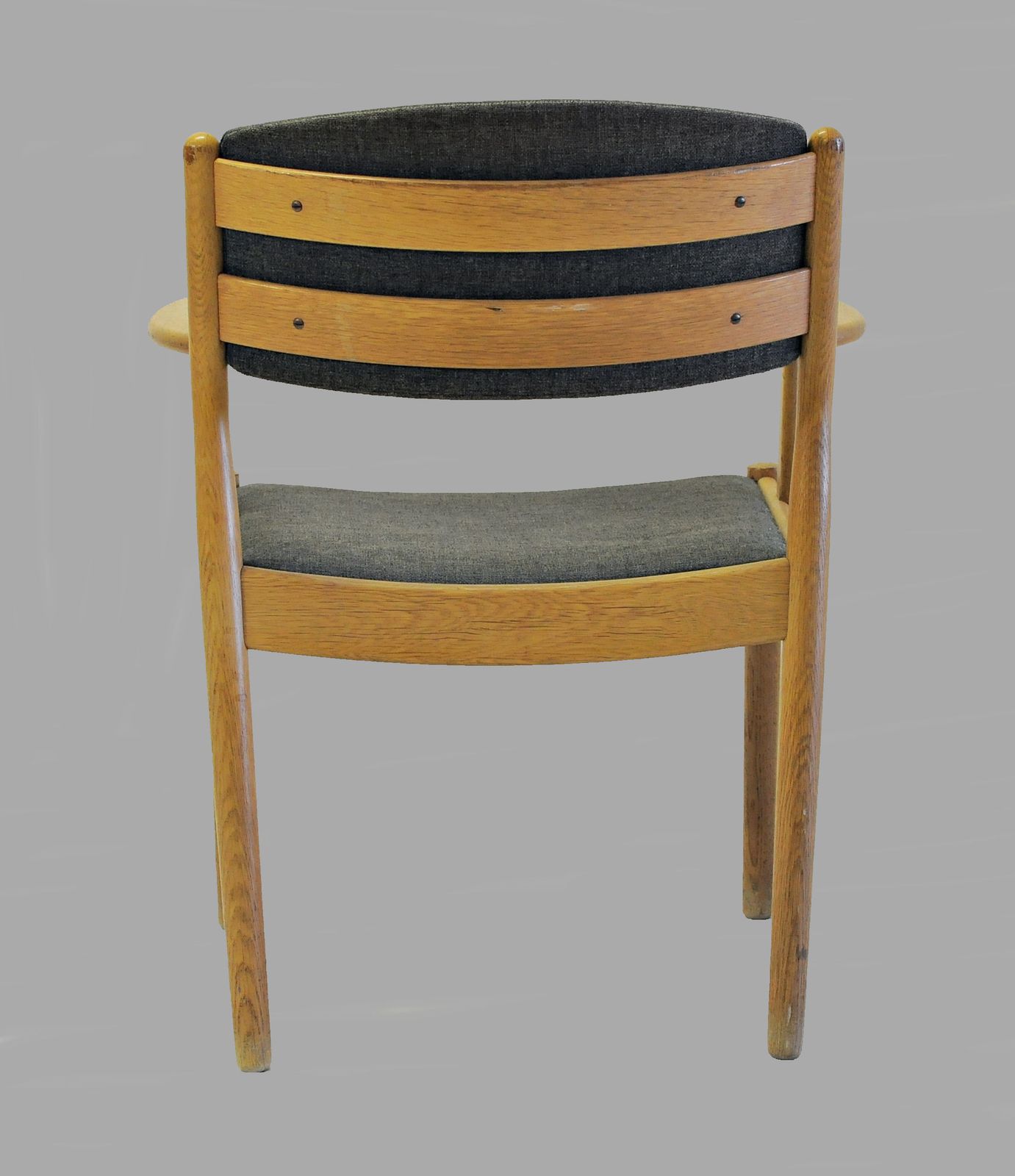 Set Of Two Danish Poul Volther Refinished Armchairs In Oak, Inc. Reupholstery photo vinterior