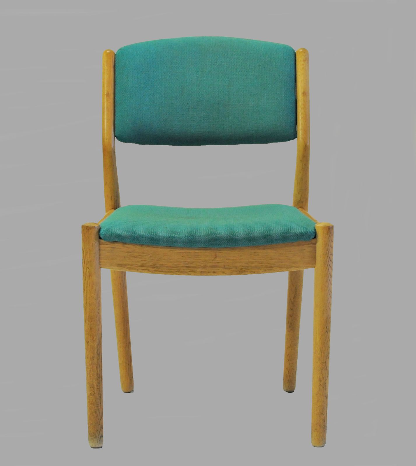 Set Of Eight Poul Volther Refinished Dining Chairs In Oak, Inc. Reupholstery photo for sale