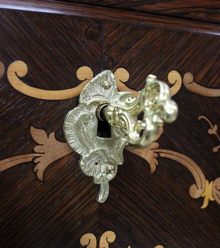 photo for sale Inlaid Small Secretary, Rosewood, Louis XIV Style, Napoleon III Nineteenth