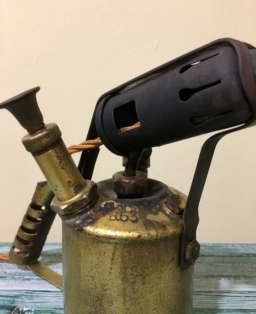 1938 Vintage Bladon Blow Torch Table Light photo 80.0