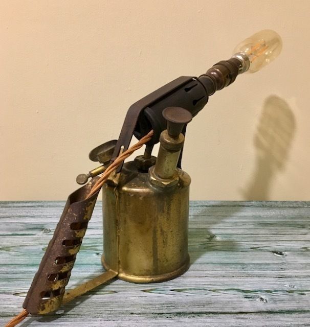 1938 Vintage Bladon Blow Torch Table Light photo buy