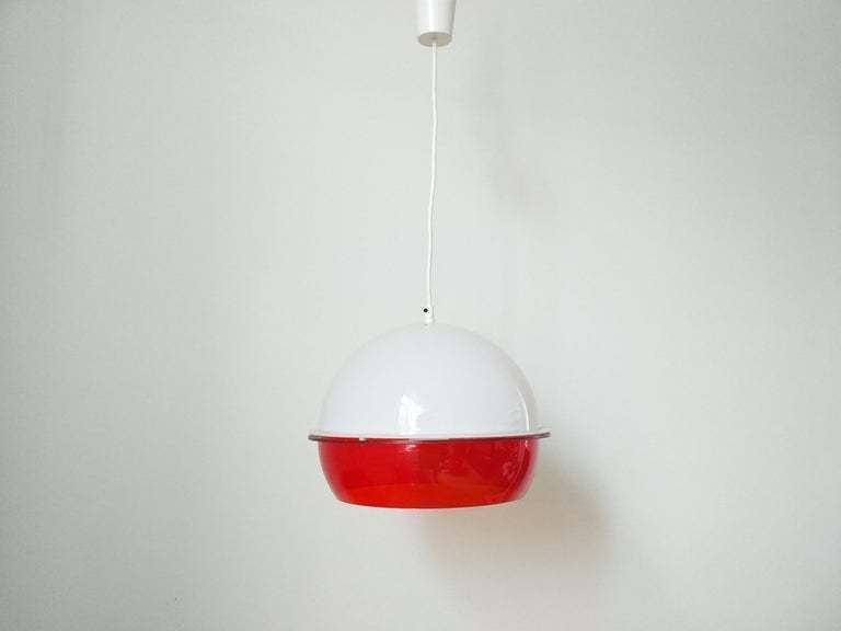 photo furniture Mid Century Pendant In Style Harvey Guzzini, Space Age, Italy, 1970s.