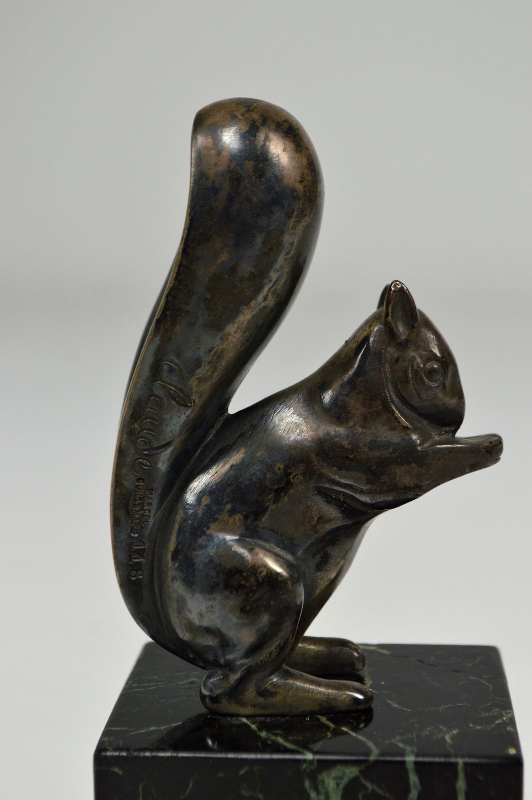 1400.0 Art Deco Squirrels Bookends, Bronze, Marcel Guillemard, France, Circa 1930 photo
