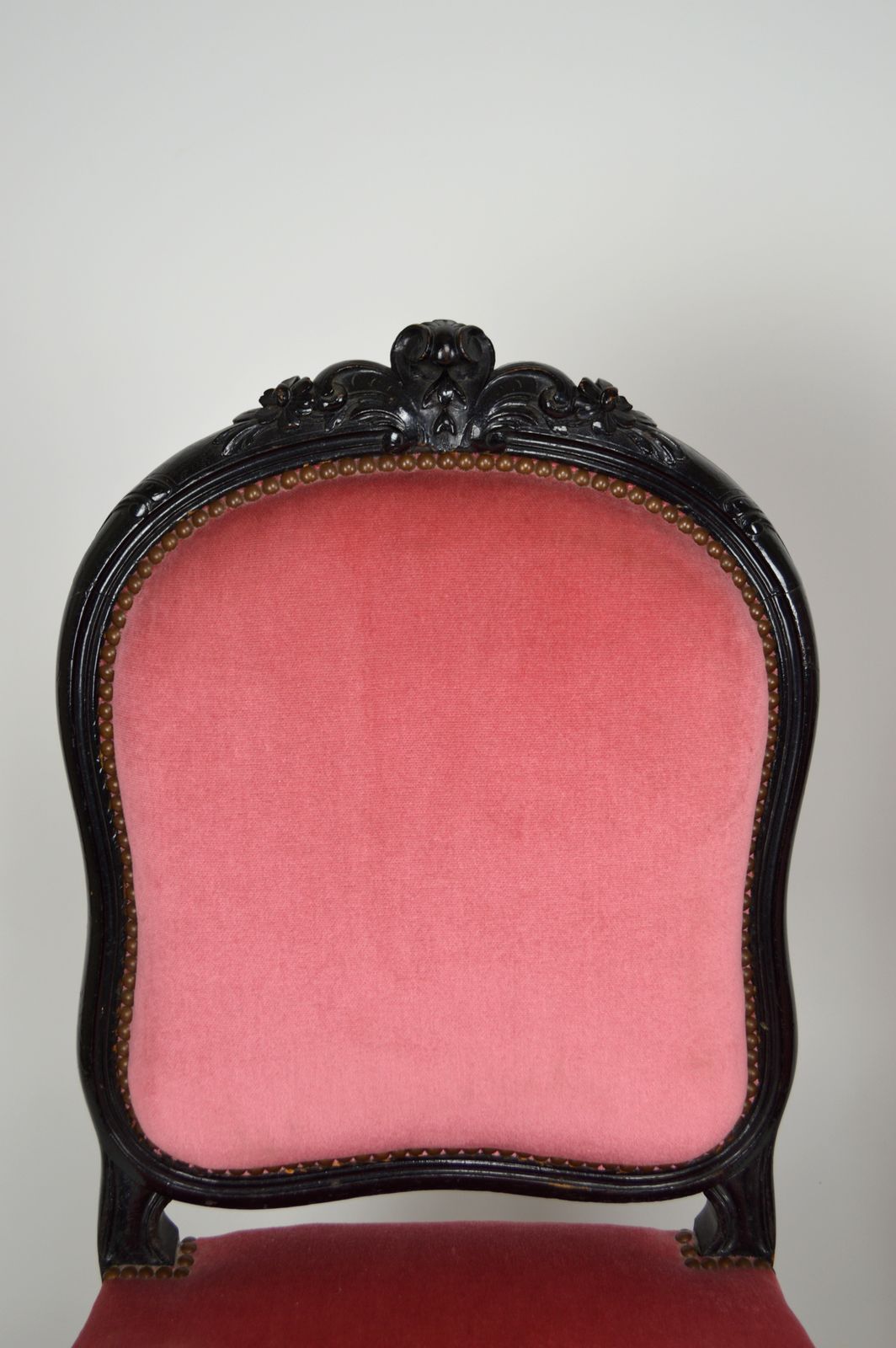 photo buy Antique Game Table And Two Chairs Set, Ebonised Wood, France, Napoleon III Style
