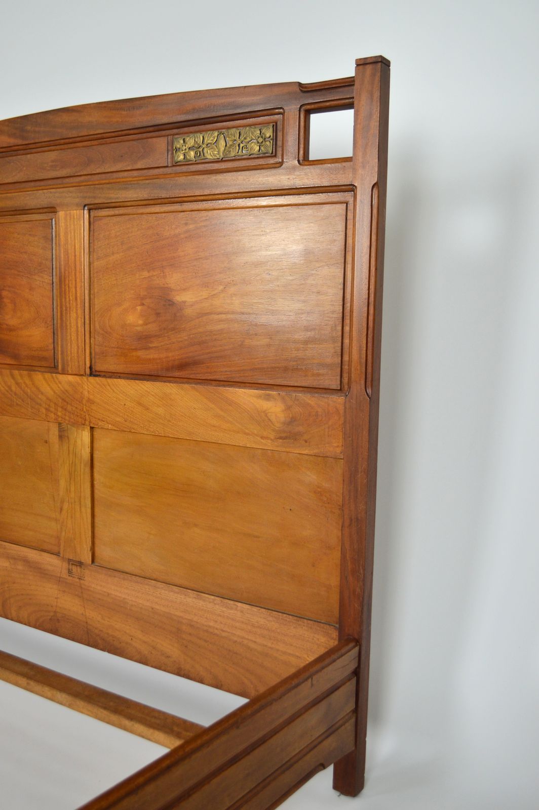 French Art Nouveau Mahogany Clematis Bedroom Set By Mathieu Gallerey, Circa 1920 photo vinterior