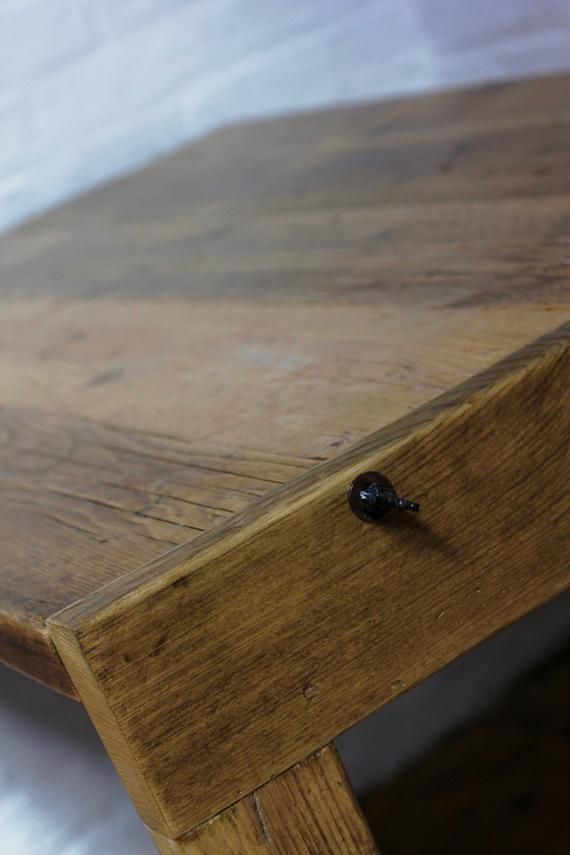 Holdsworth Industrial Style Reclaimed Wood Picture Frame Which Converts Into A Drop Down Dining Table For Space Challenged Apartments photo Furniture