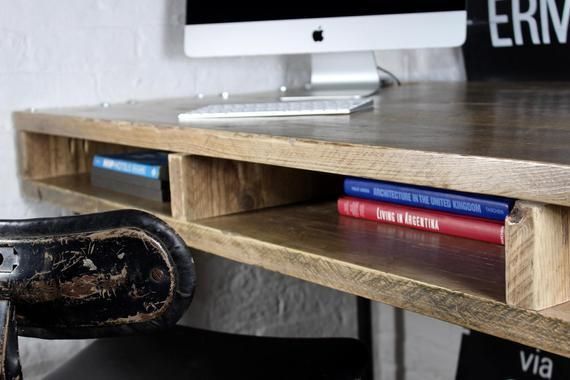 Louise Reclaimed Scaffolding Board And Pipe Industrial Style Desk With Aperture Storage Space Below photo Furniture