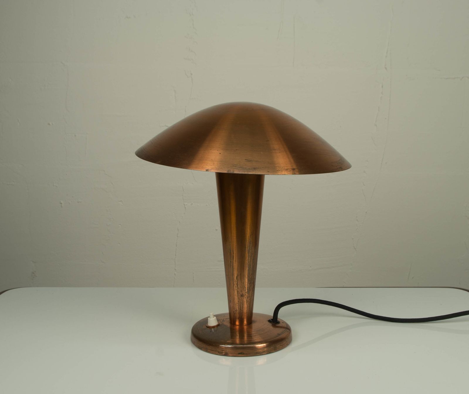 Bauhaus Brass Table Lamp, 1930s